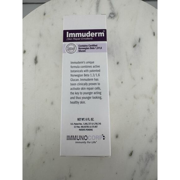 NEW Immuderm Skin Repair Emollient 6 FL.OZ Sealed Norwegian Beta 1,3/1,6 Glucan - Picture 8 of 11